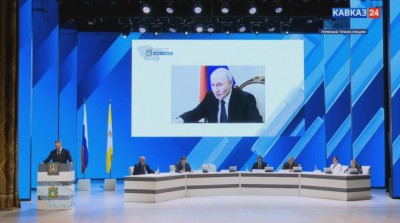 Губернатор Ставрополья выступает с ежегодным посланием
